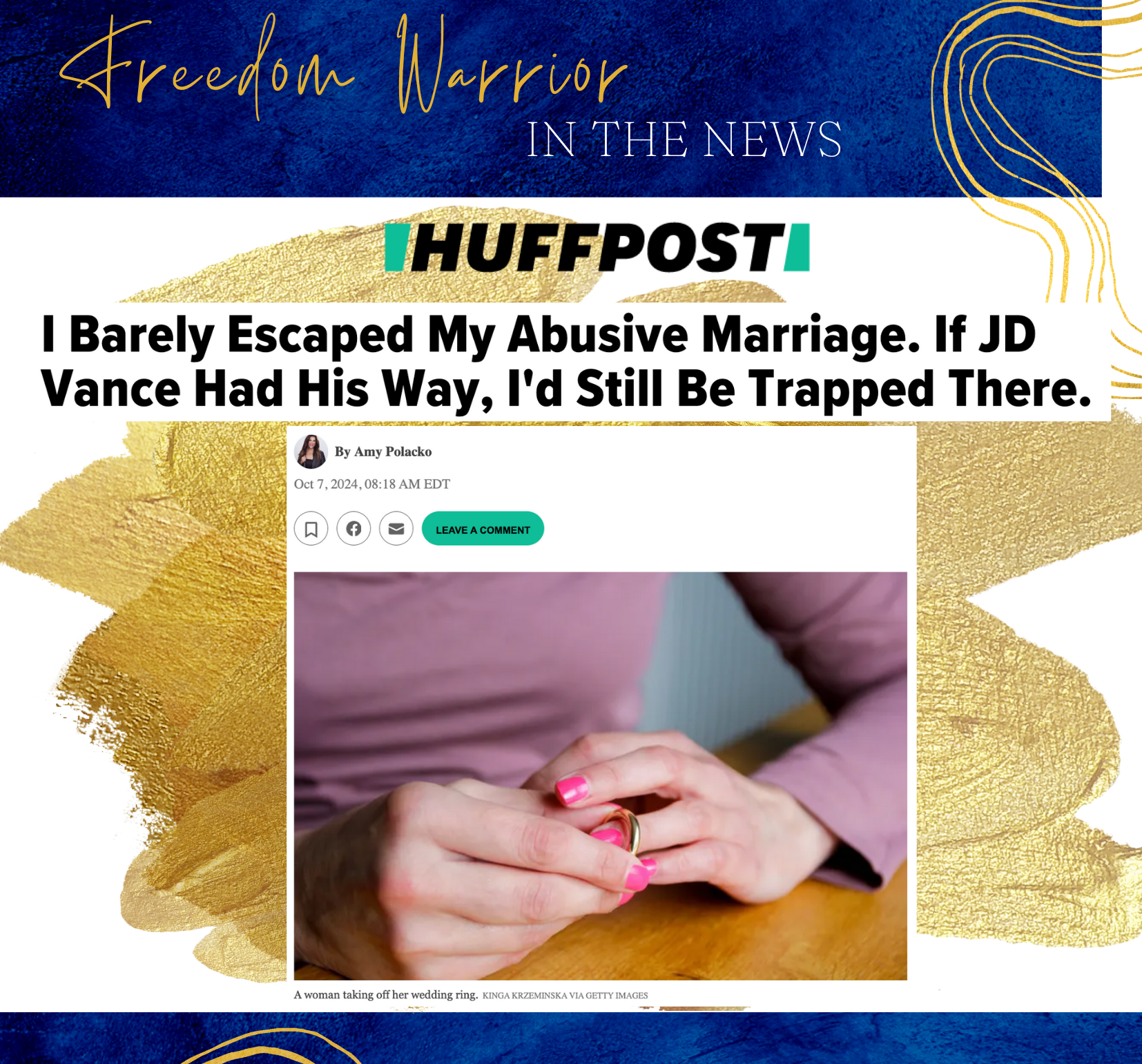 I Barely Escaped My Abusive Marriage. If JD Vance Had His Way, I'd Still Be Trapped There.